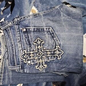 Miss me cross pocket jeans.